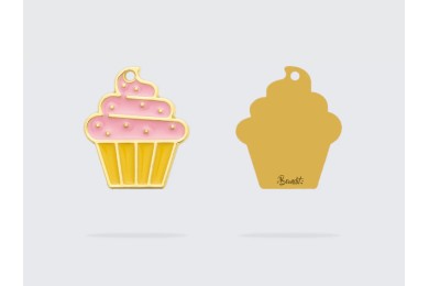 Médaille Pour Chiens "PUGCAKE " - FRENCH BANDIT