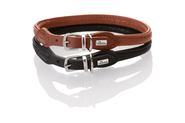 Collier Cuir Round & Soft Canadian Up Pour Chien - HUNTER