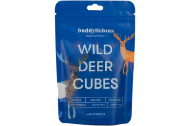 Cubes De Cerf Sauvage Pour Chien 100 g - BUDDYLICIOUS