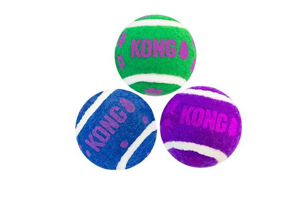 Balle Pour Chats Cat Active Tennis Balls avec clochette - KONG