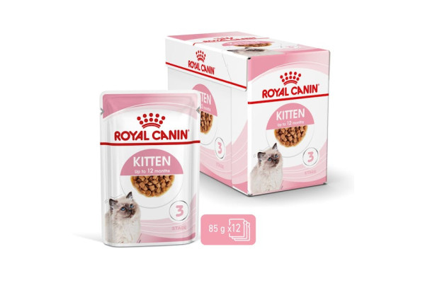 Bouchées en Sauce Pour Chatons Kitten 12X85g - ROYAL CANIN