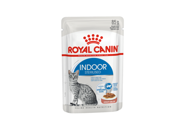 Bouchées en Sauce Pour Chats Indoor 12X85g - ROYAL CANIN