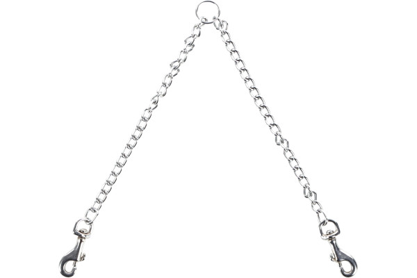 Accouple Laisse Chaine 30cm 2,5mm - FLAMINGO