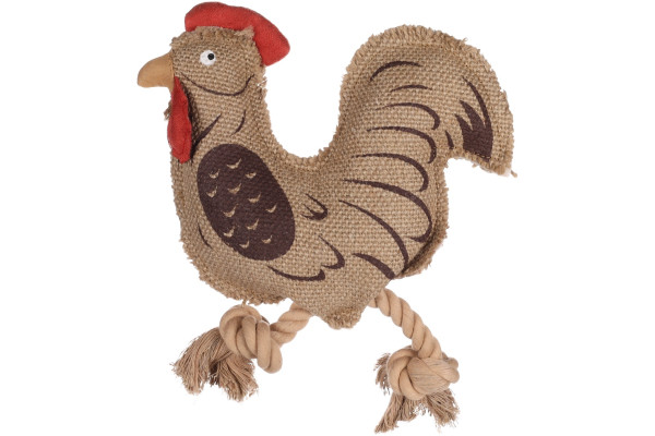 Jouet Peluche Coq Brun - FLAMINGO