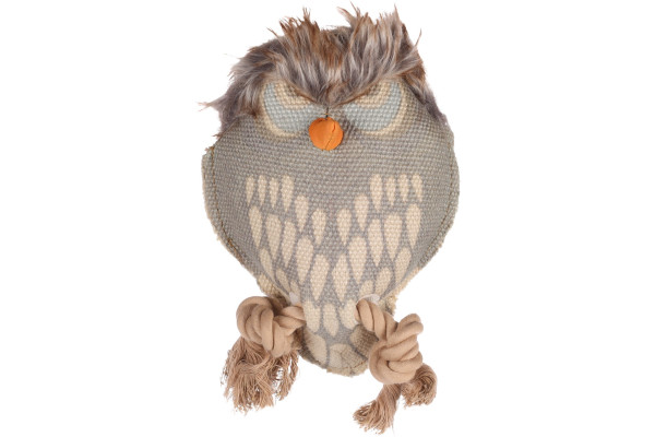 Jouet Peluche Hibou Kaki - FLAMINGO