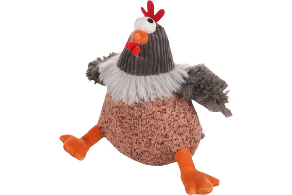 Jouet Peluche Poule Orange - FLAMINGO