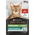 Bouchées en Sauce pour Chats Adultes Stérilisés au Boeuf 10X85g - PURINA PRO PLAN