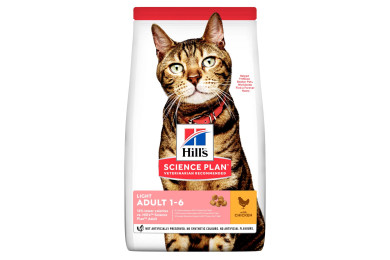 Croquettes Pour Chats "Adulte Light" Poulet 1,5kg - HILL’S