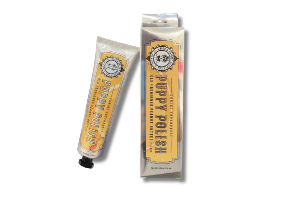 Dentifrice pour Chien Puppy Polish au Beurre de Cacahuète (100g) - WAG & BRIGHT