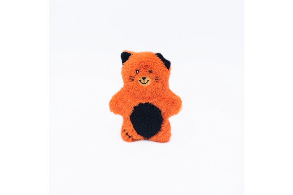 Jouet pour Chien 2 en 1 peluche et TPR "Halloween Bonez Zombie Chat" (18cm) - ZIPPY PAWS