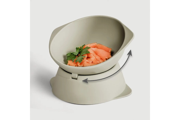 Gamelle pour Chat en Silicone Surélevée (Inclinaison Réglable) - NE & NO
