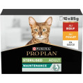 Bouchées Humides pour Chats Adultes 10X85g - PURINA PRO PLAN